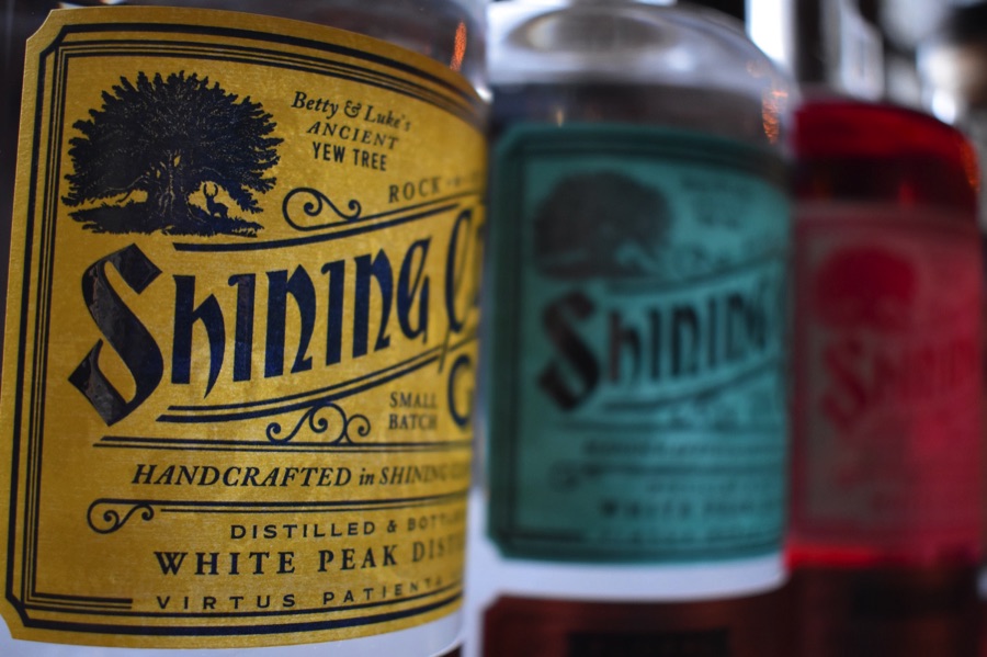 Shining Cliff gin yellow label